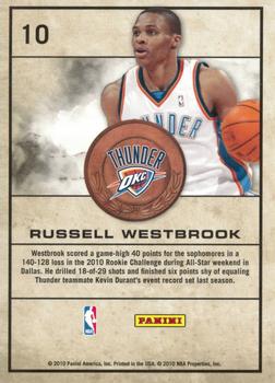 2009-10 Panini Absolute Memorabilia - Heroes #10 Russell Westbrook Back