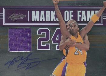 2009-10 Panini Absolute Memorabilia - Marks of Fame Materials Signatures #9 Kobe Bryant Front