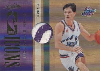 2009-10 Panini Absolute Memorabilia - NBA Icons Materials Prime #12 John Stockton Front
