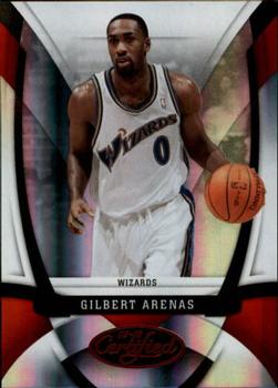 2009-10 Panini Certified - Mirror Red #149 Gilbert Arenas Front