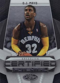 2009-10 Panini Certified - Potential #13 O.J. Mayo Front