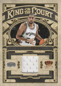 2009-10 Panini Crown Royale - King on the Court Materials #3 Tim Duncan Front