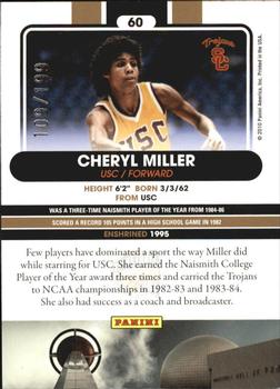 2010 Panini Hall of Fame - Black Border #60 Cheryl Miller Back