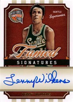 2010 Panini Hall of Fame - Famed Signatures #LW Lenny Wilkens Front