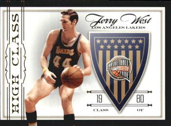 2010 Panini Hall of Fame - High Class Black Border #3 Jerry West Front