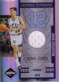 2009-10 Panini Limited - Retired Numbers Materials #18 John Stockton Front