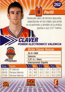 2010-11 Panini ACB #262 Victor Claver Back