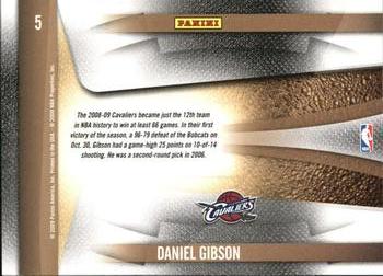 2009-10 Panini Playoff Contenders - Draft Class #5 Daniel Gibson Back