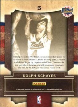 2009-10 Panini Playoff Contenders - Legendary Contenders #5 Dolph Schayes Back