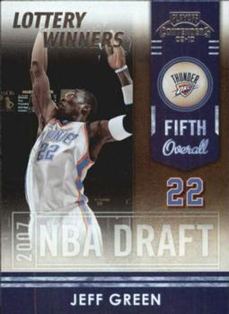 2009-10 Panini Playoff Contenders - Lottery Winners #18 Jeff Green Front