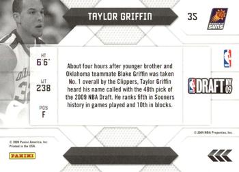 2009-10 Panini Prestige - NBA Draft Class #35 Taylor Griffin Back