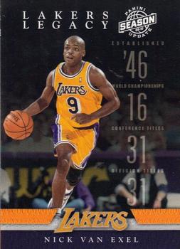 2009-10 Panini Season Update - Lakers Legacy #3 Nick Van Exel Front