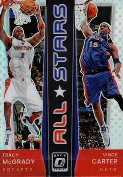 2021-22 Donruss Optic - All-Stars Holo #10 Tracy McGrady / Vince Carter Front