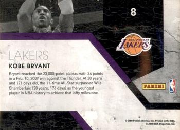 2009-10 Panini Threads - Century Stars #8 Kobe Bryant Back
