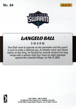 2021-22 Panini NBA G League Box Set #64 LiAngelo Ball Back