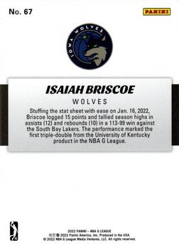 2021-22 Panini NBA G League Box Set #67 Isaiah Briscoe Back