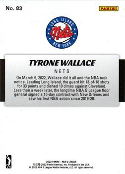 2021-22 Panini NBA G League Box Set #83 Tyrone Wallace Back
