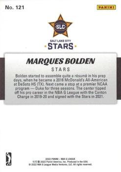 2021-22 Panini NBA G League Box Set #121 Marques Bolden Back
