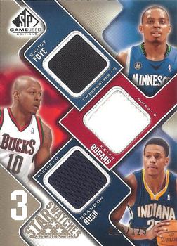 2009-10 SP Game Used - 3 Star Swatches 125 #3S-BFR Randy Foye / Keith Bogans / Brandon Rush Front