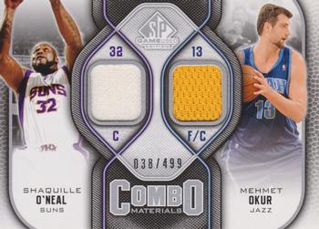 2009-10 SP Game Used - Combo Materials #CM-OO Mehmet Okur / Shaquille O'Neal Front
