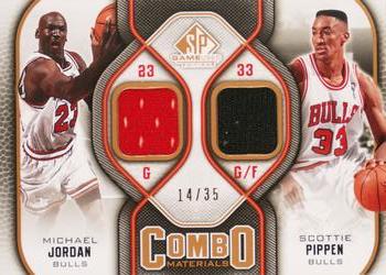 2009-10 SP Game Used - Combo Materials 35 #CM-JP Michael Jordan / Scottie Pippen Front