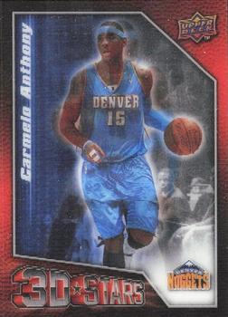 2009-10 Upper Deck - 3D Stars #3D-CA Carmelo Anthony Front
