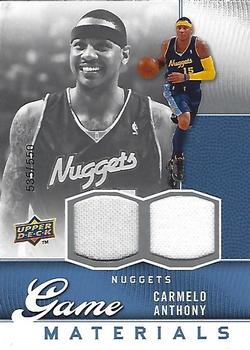 2009-10 Upper Deck - Game Materials #GJ-CA Carmelo Anthony Front