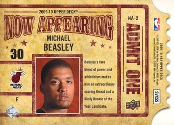 2009-10 Upper Deck - Now Appearing #NA-2 Michael Beasley Back