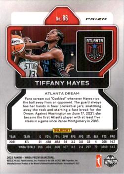 2022 Panini Prizm WNBA - Silver #86 Tiffany Hayes Back