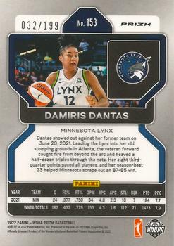 2022 Panini Prizm WNBA - Red #153 Damiris Dantas Back