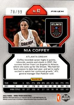 2022 Panini Prizm WNBA - Premium Box Set #82 Nia Coffey Back