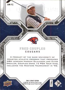 2009-10 Upper Deck Draft Edition - Alma Mater #AM-FC Fred Couples Back