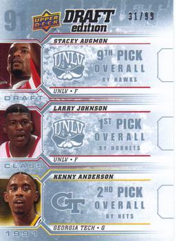 2009-10 Upper Deck Draft Edition - Draft Class Blue #D-91 Kenny Anderson / Larry Johnson / Stacey Augmon Front