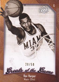 2009-10 Upper Deck Greats of the Game - SN50 #54 Ron Harper Front