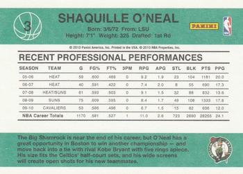 2010-11 Donruss #3 Shaquille O'Neal  Back
