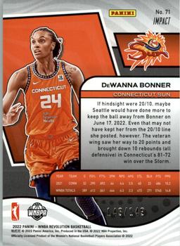 2022 Panini Revolution WNBA - Impact #71 DeWanna Bonner Back