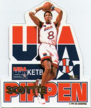 1995-96 Pro Mags Team USA - Die Cut #NNO Scottie Pippen Front