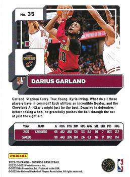 2022-23 Donruss #35 Darius Garland Back