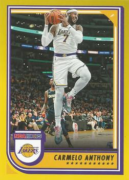 2022-23 Hoops - Yellow #174 Carmelo Anthony Front