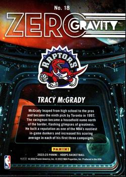 2022-23 Hoops - Zero Gravity #18 Tracy McGrady Back