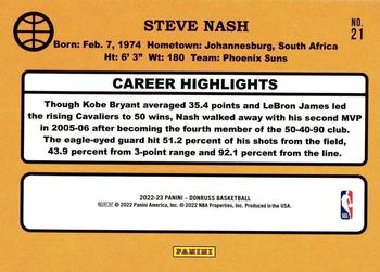 2022-23 Donruss - Retro Series Gold Press Proof #21 Steve Nash Back