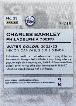 2022-23 Panini Court Kings - Water Color Violet #13 Charles Barkley Back