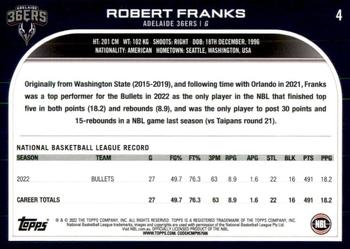 2022-23 Topps NBL - Blue #4 Robert Franks Back