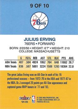 2004-05 2005 Denver NBA  All Star Game #9 Julius Erving Back