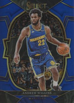 2022-23 Panini Select - Blue Prizms #10 Andrew Wiggins Front
