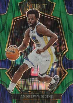 2022-23 Panini Select - Green Shock Prizms #110 Andrew Wiggins Front
