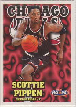 1997-98 Hoops Chicago Bulls Team Night Sheet Singles #29 Scottie Pippen Front