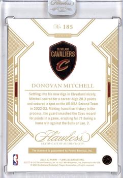 2022-23 Panini Flawless #185 Donovan Mitchell Back