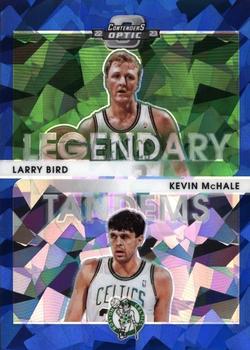 2022-23 Panini Contenders Optic - Legendary Tandems Blue Cracked Ice #17 Larry Bird / Kevin McHale Front