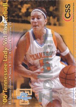 2005-06 Tennessee Lady Volunteers #NNO Shanna Zolman Front